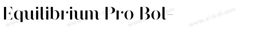 Equilibrium Pro Bol字体转换
